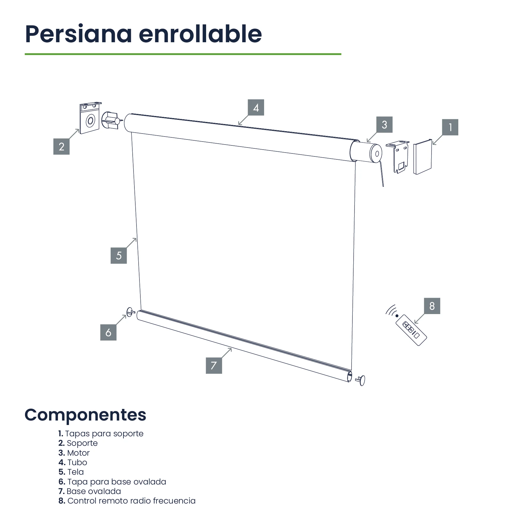Diagrama persiana enrollable Ventex